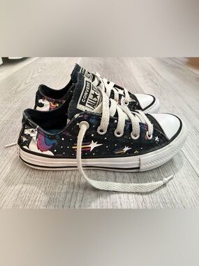 Converse Chuck Taylor All Star Rainbow Unicorn Low-top Sneakers in Black Size 12